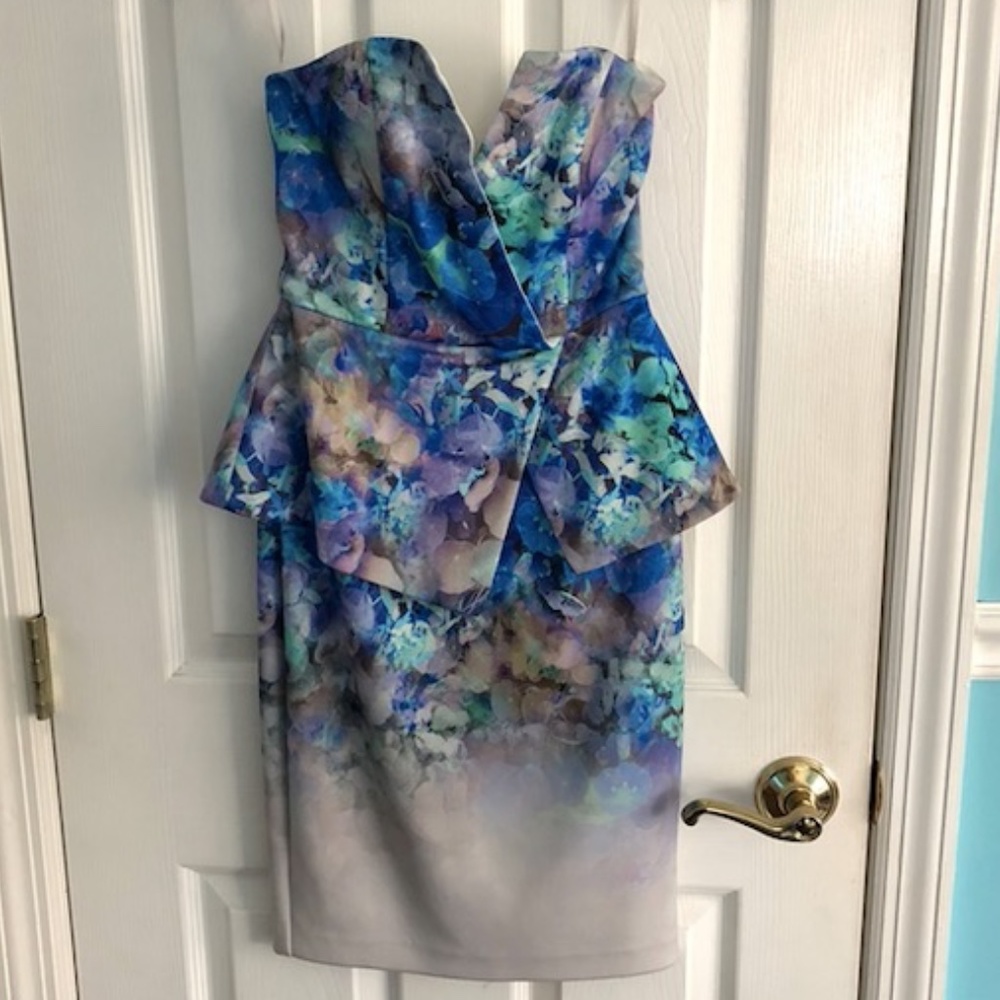 ASOS Peplum Floral Dress